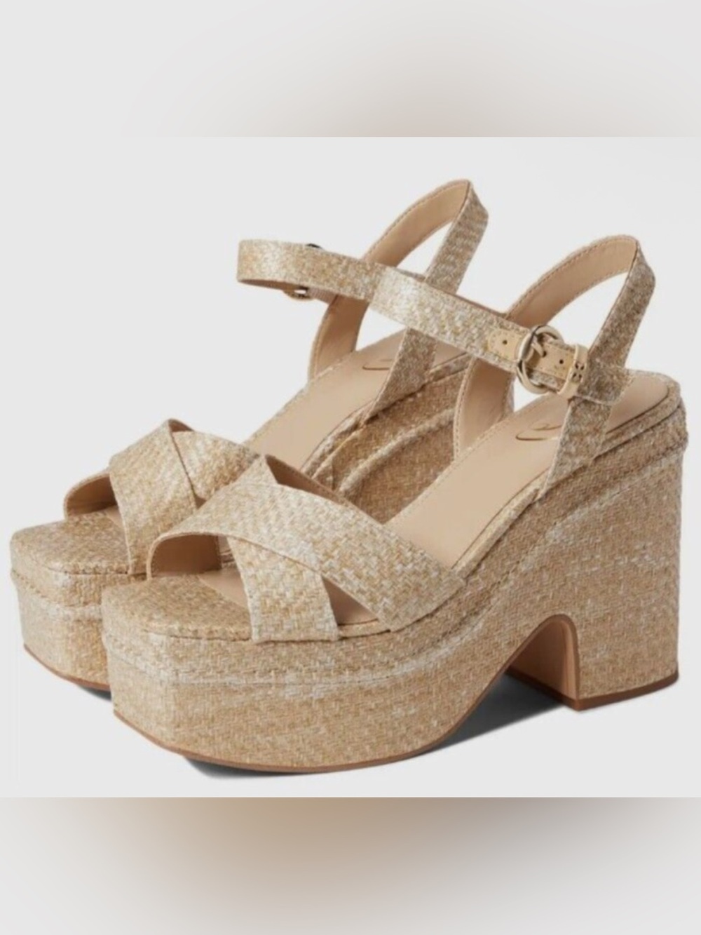 Sam Edelman Trianna Espadrille Sandal In Eggshell Women’s Size 11M New $140